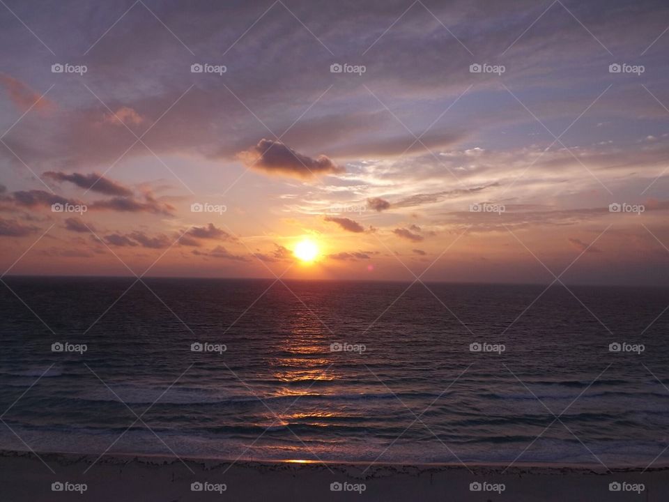 Sunrise on beach