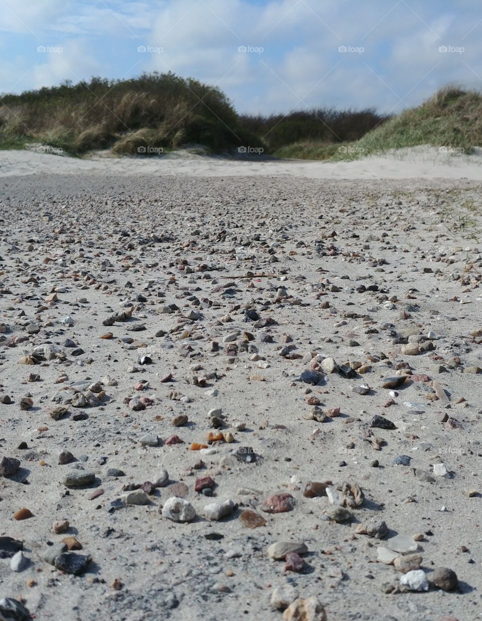 Steine Kiesel Strand Sand