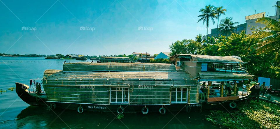 Lost in the serenity of nature's embrace, where land meets water and dreams set sail 🌊✨ #ExploreTheHorizons#boathoude#backwater#boathouse