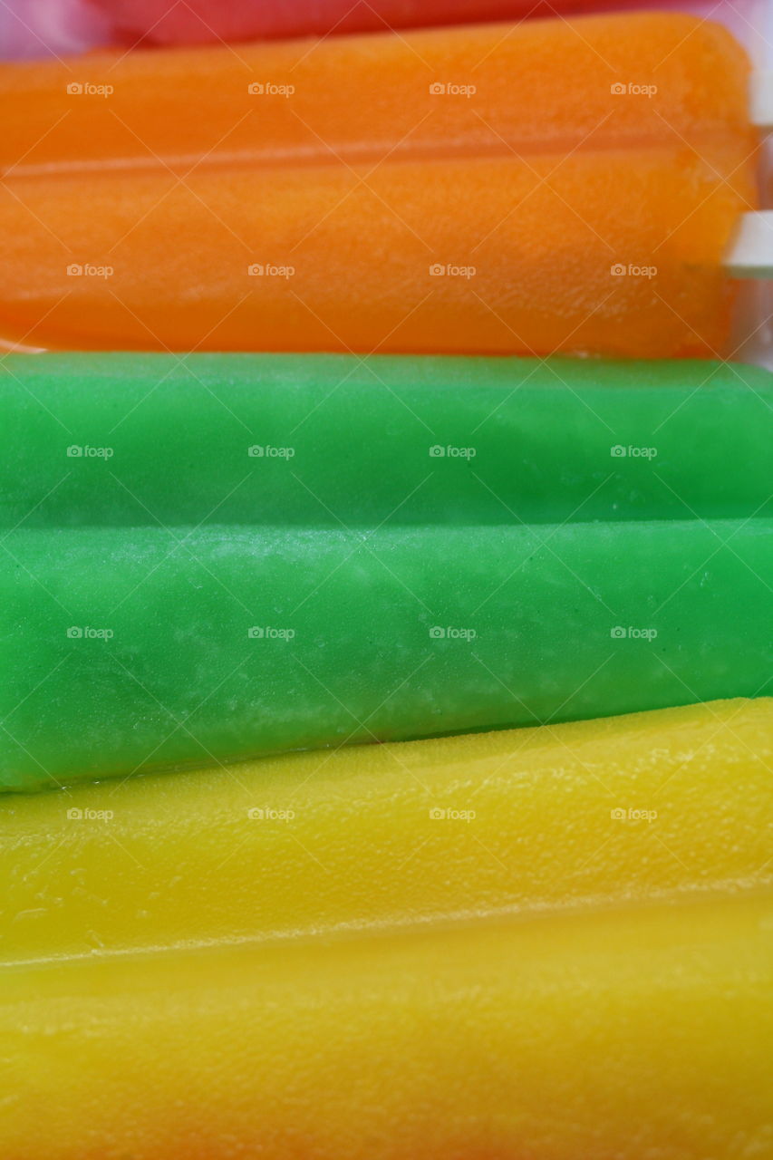 Popsicle Rainbow . Popsicles