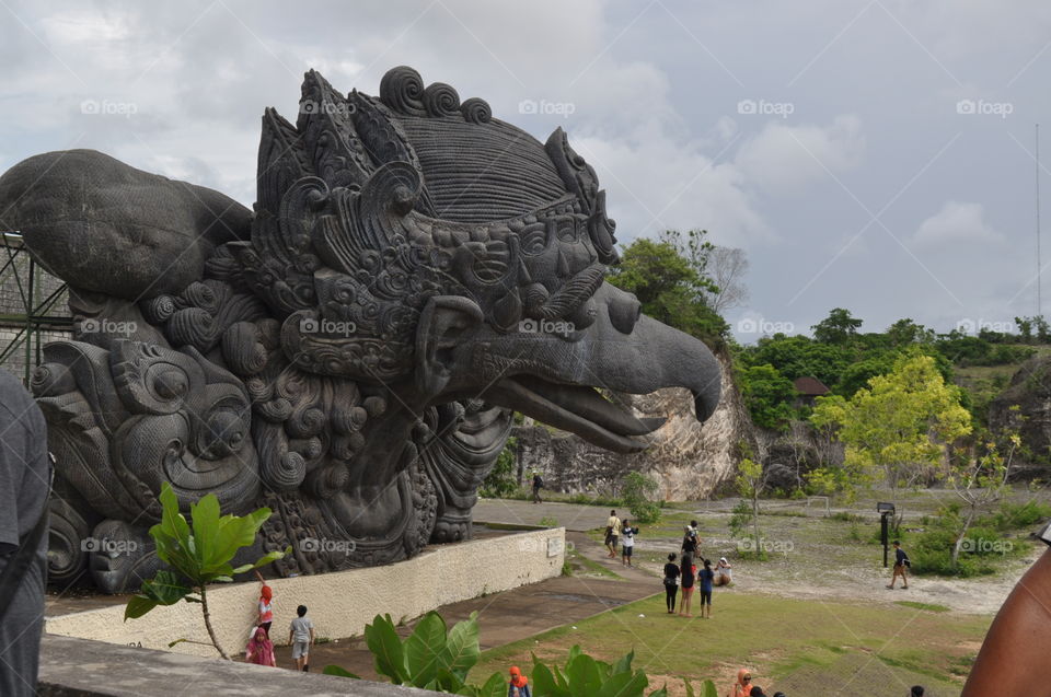 Giant monument  called Garuda Wisnu Kencana at Bali island,Indonesia