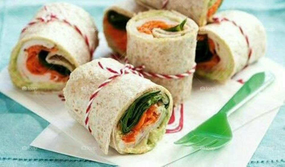 Vegetable wrap food