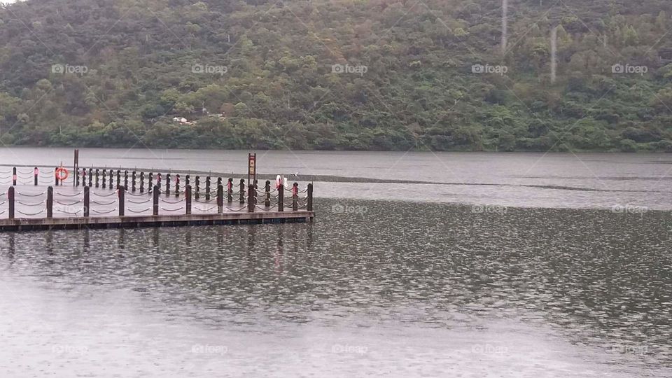 a space in at the top of the lake