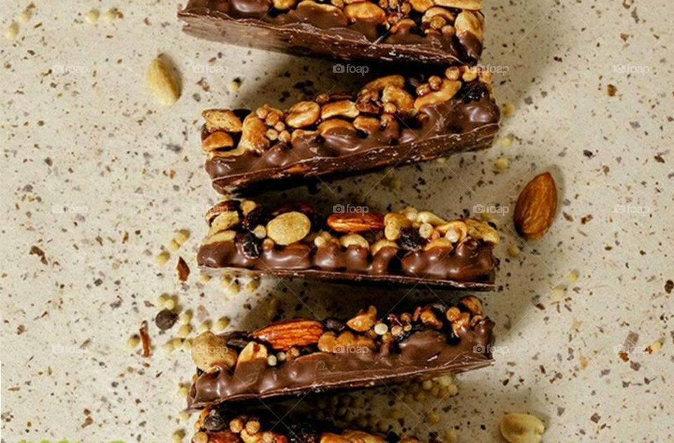 Almond Pick Kernel Nut Bar Cocoa Honey Flavored Meal Replacement Bar Energy Bar Leisure Snack