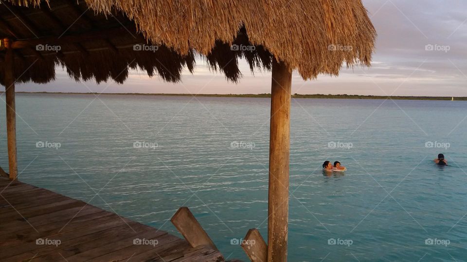 bañarse en la costa