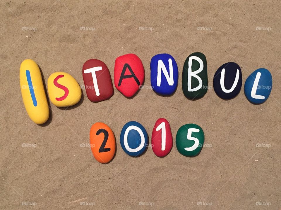 Istanbul 2015, souvenir on colored stones