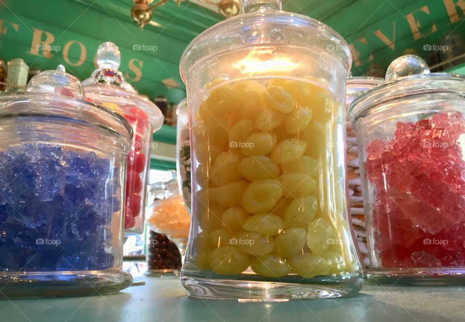 Jars with candies 