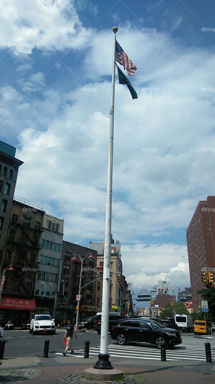 flagpole landmark Chinatown
