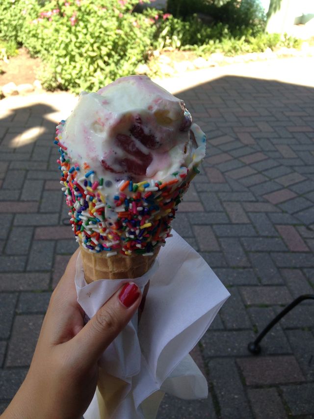 Birthday cake ice cream