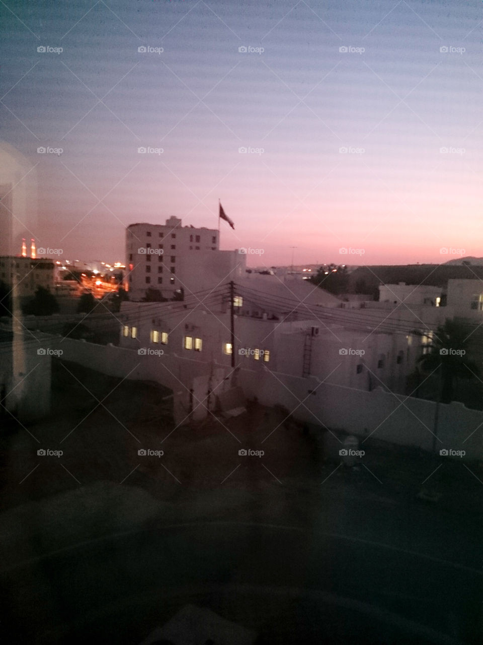 afternoon view outside my flat. A remembrance of how oman looks like outside my flat