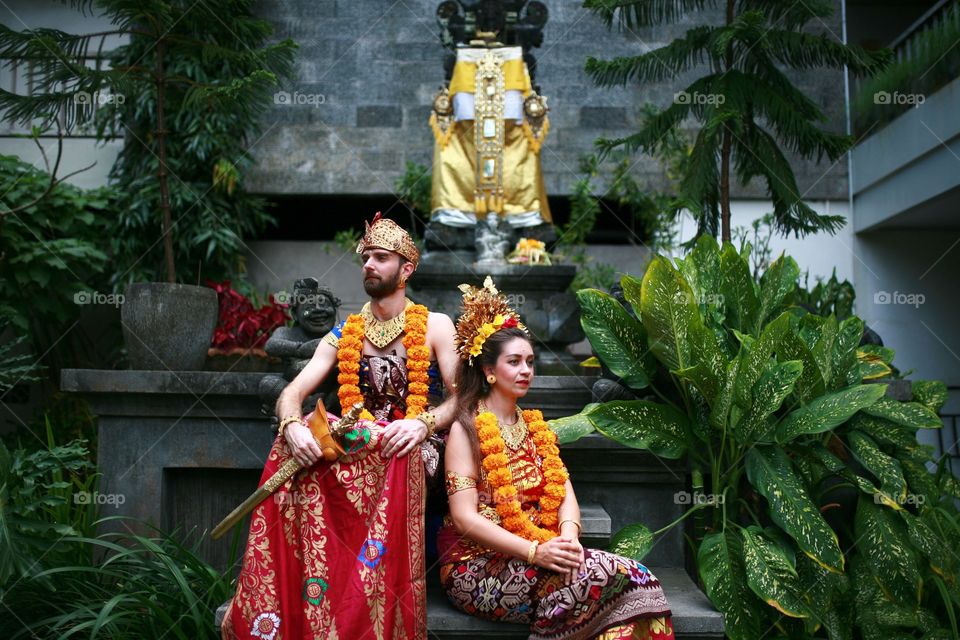 French couple wedding Bali
