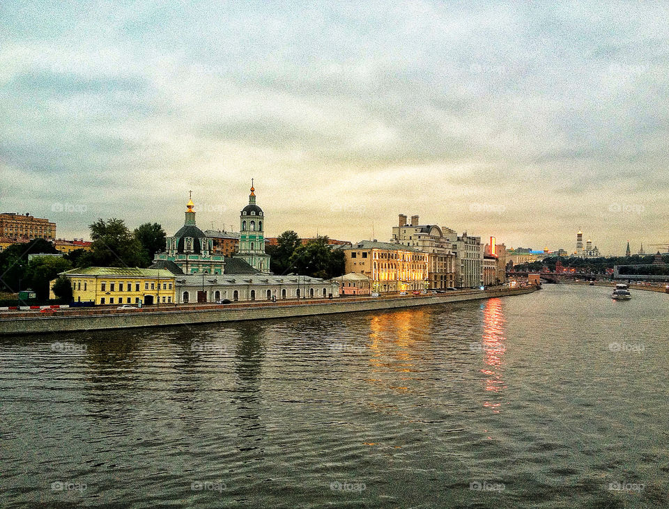 sky city buildings church by penguincody