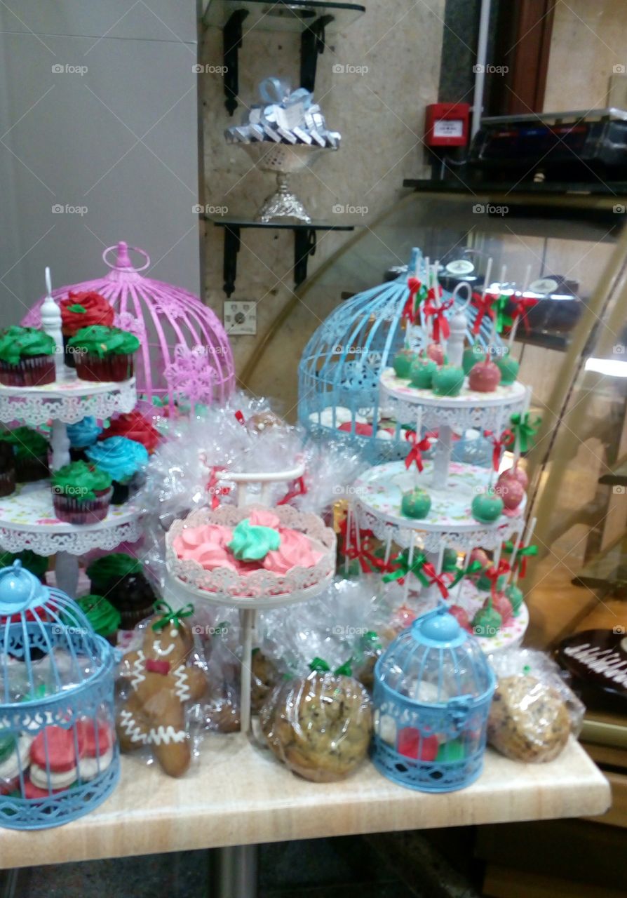 New year's desserts and decorations