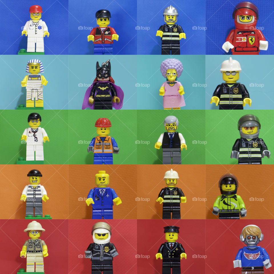 Lego figures Portrait