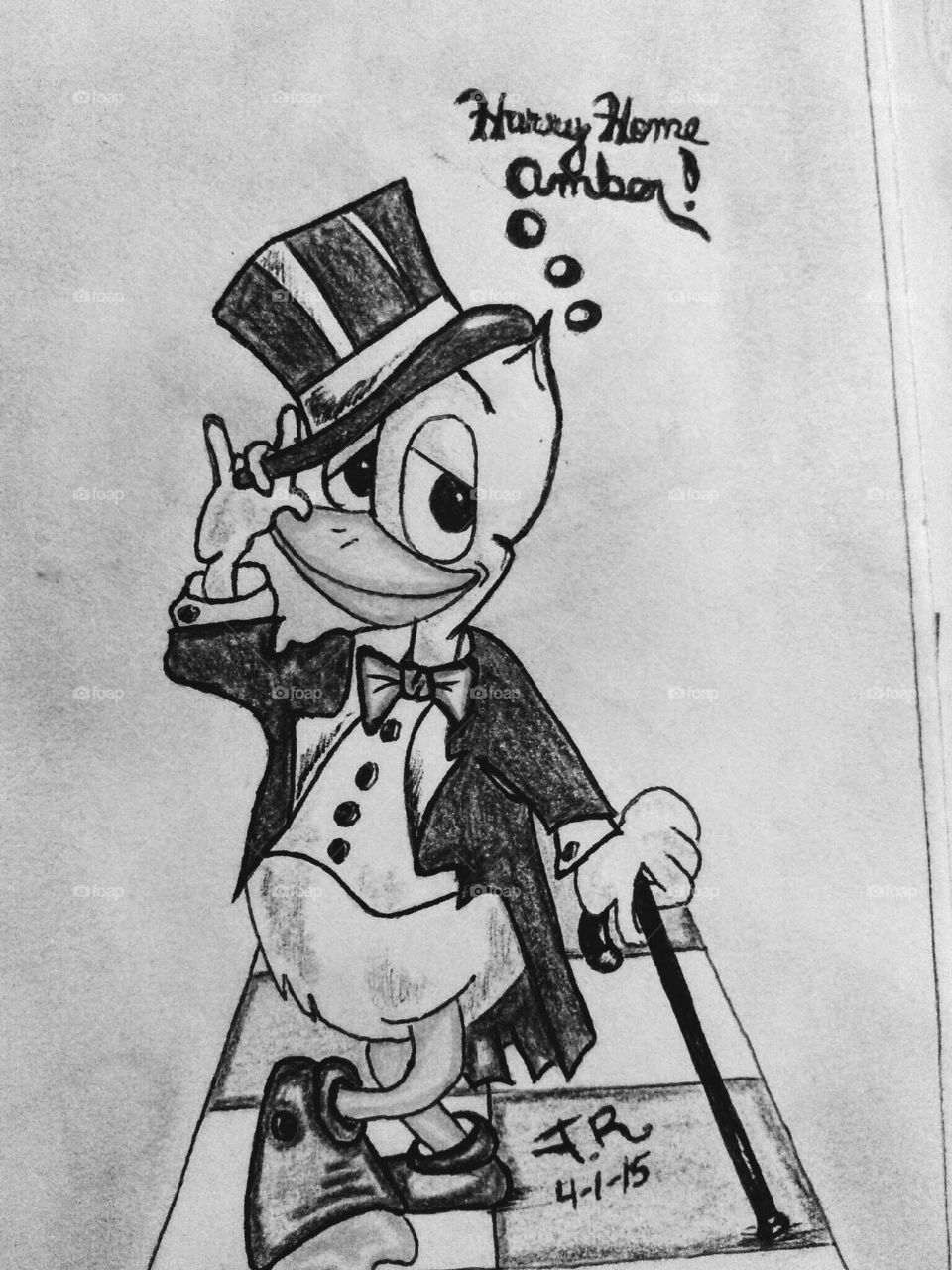 My Sketch: Donald Duck