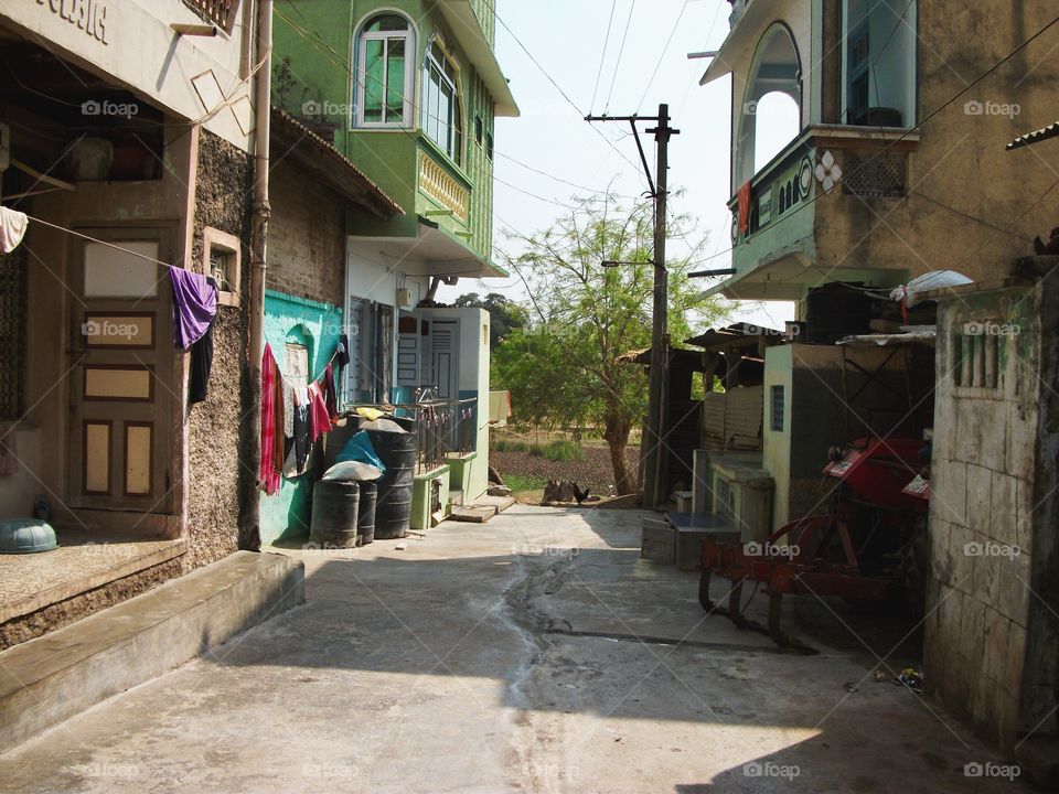 One of the streets of Pariej a village in Gujarat, Where I frequently visited my grandparents in India . 