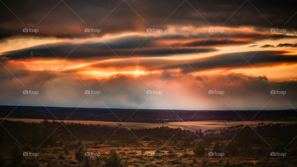 Sunset over the High Desert Central Oregon