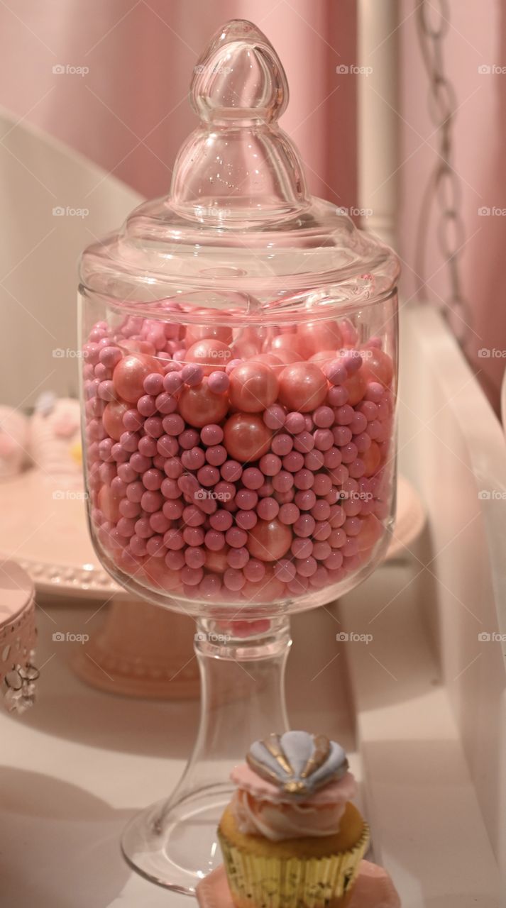 Pink candies