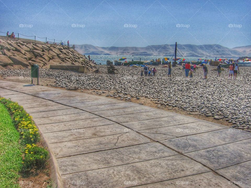 Oceanside. Beach in Peru