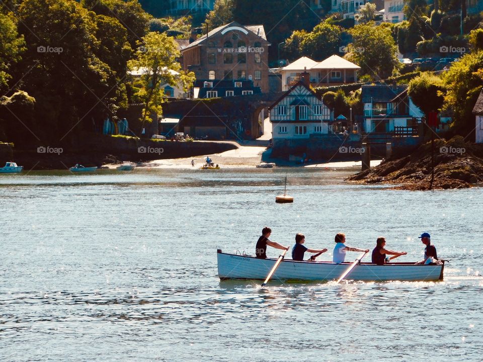 Rowing out of Dartmouth on a hot summer day