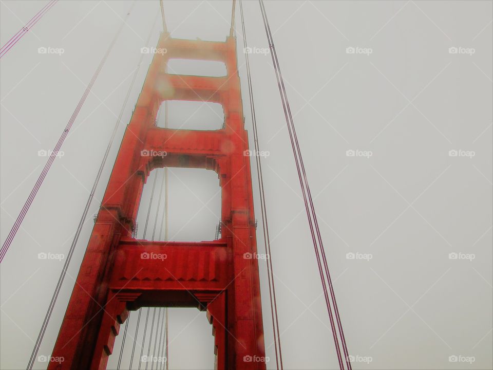 foggy Golden Gate Bridge