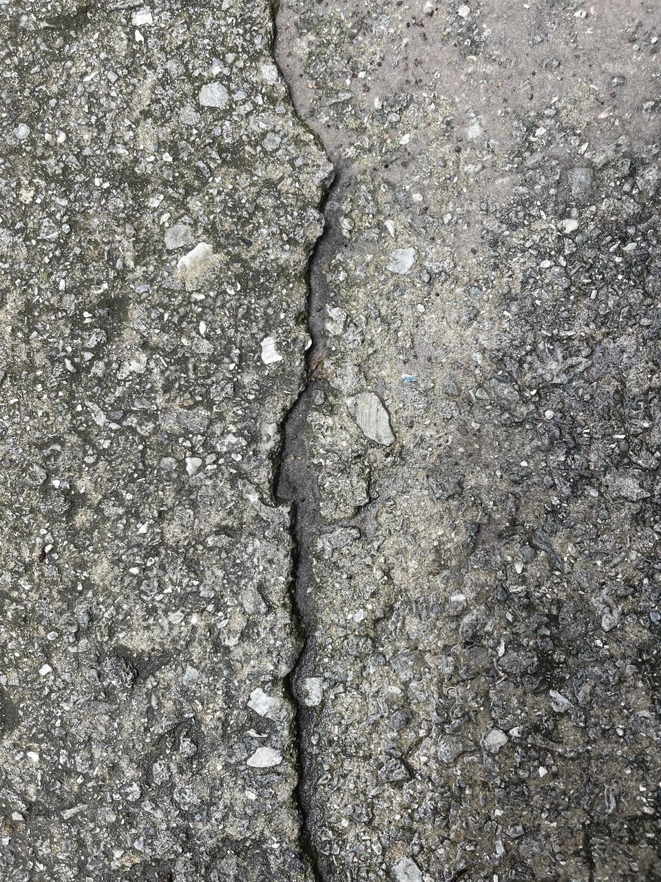 Crack starting to open up in Road.