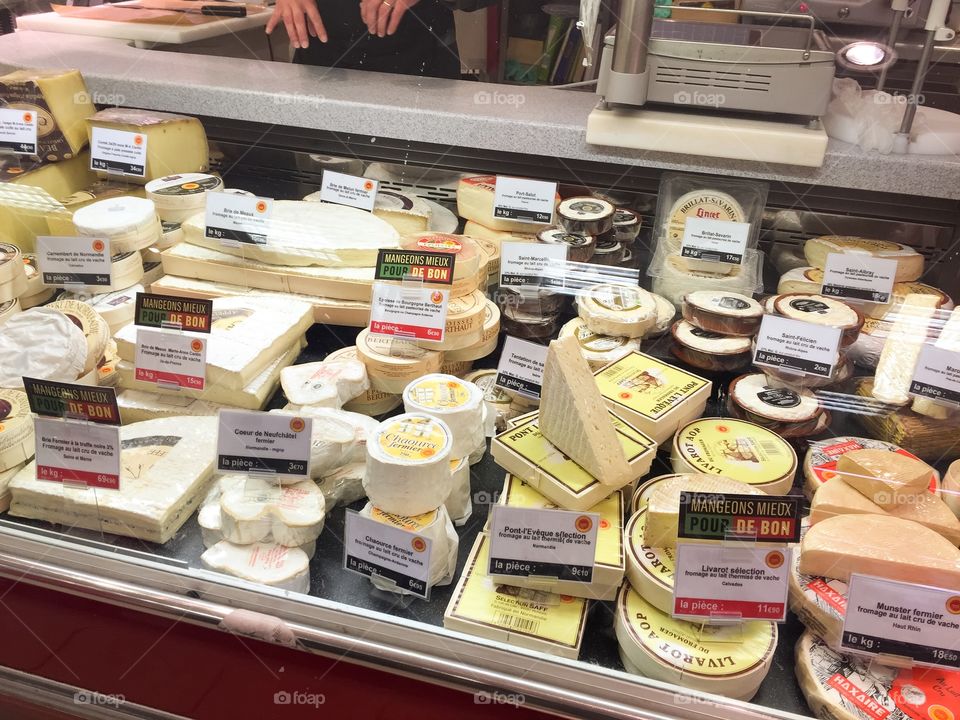 French cheese shop in Paris