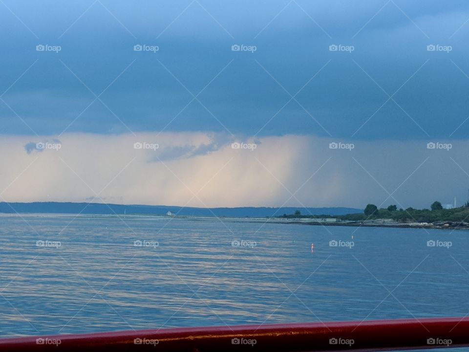 Storm Brewing in Casco Bay Portland Maine