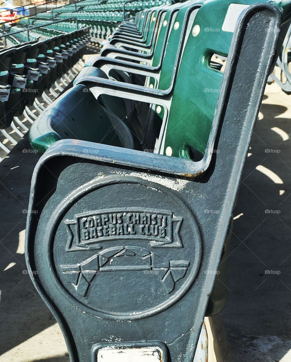 Corpus Christi Hooks stadium seats. 