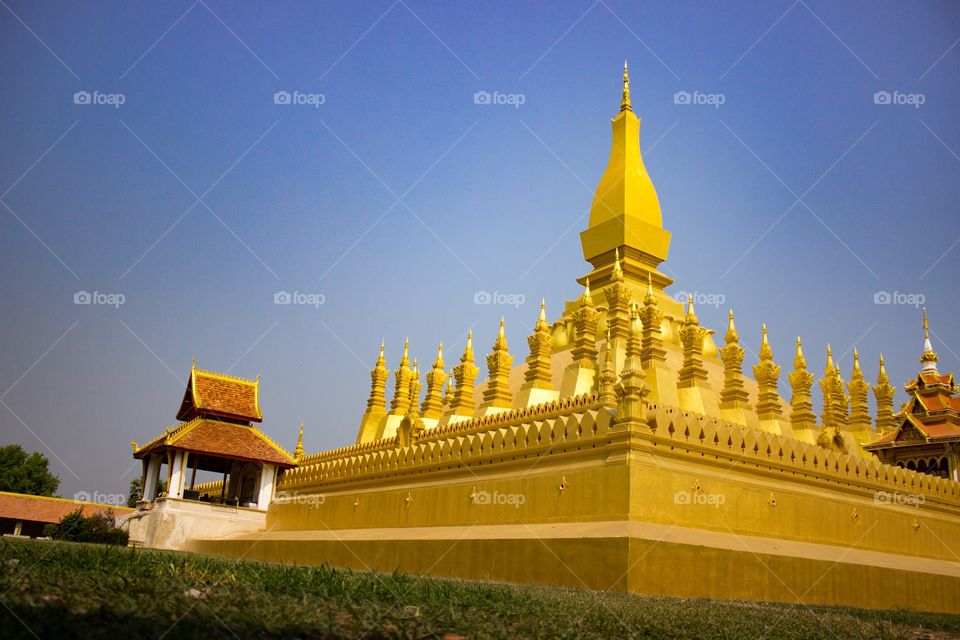 A buddhist temple in Vientiane, Laos