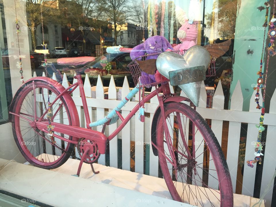 Pink bicycle