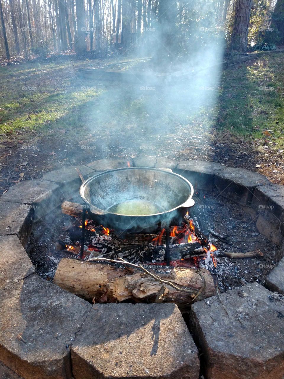 cooking outdoors
