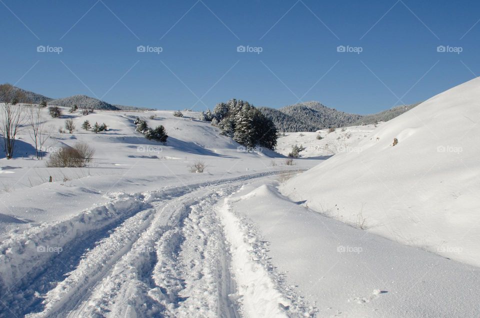 Travel in the snow