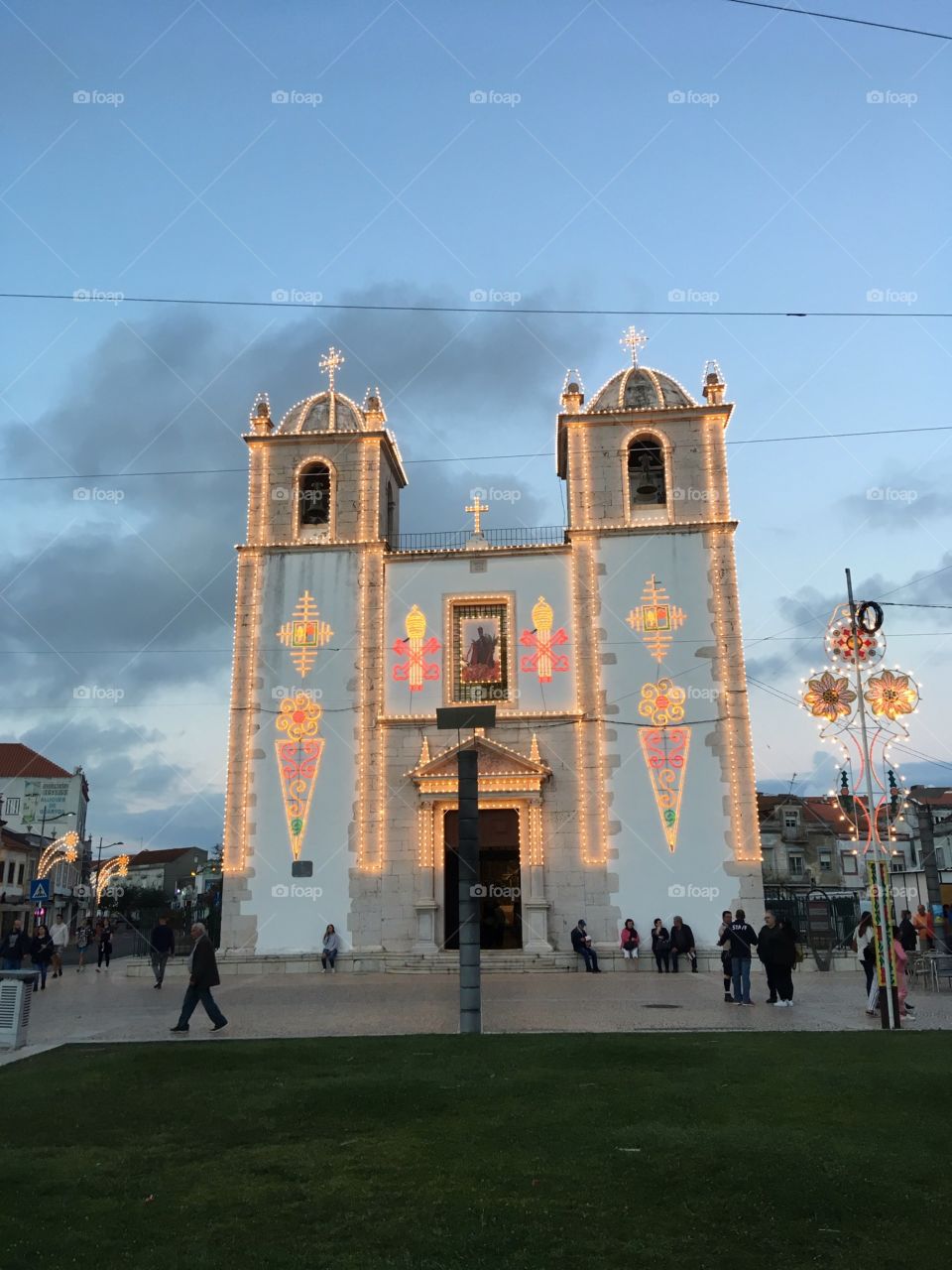 Feast in the church, lights and color 