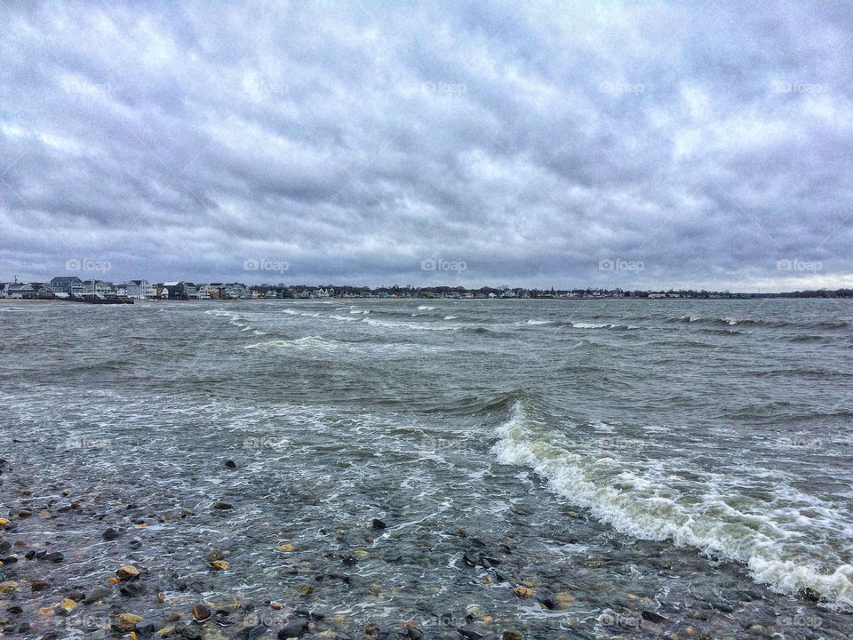 Storm clouds at the beach 