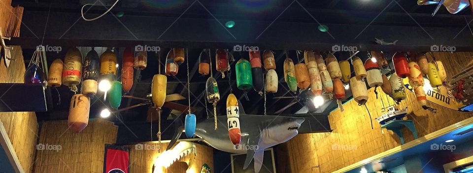 Buoys and Floats in a bar