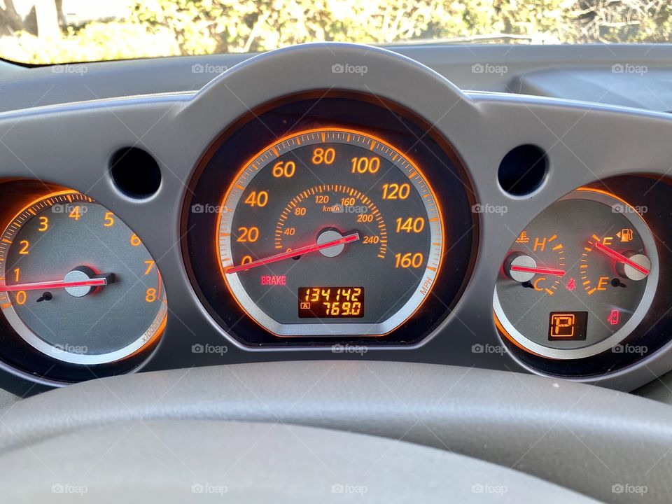 Modern car dash board 