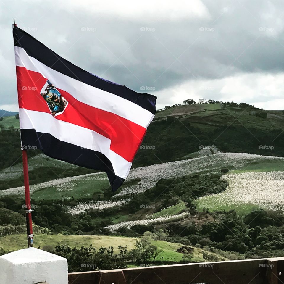 Costa Rican flag, November 2016