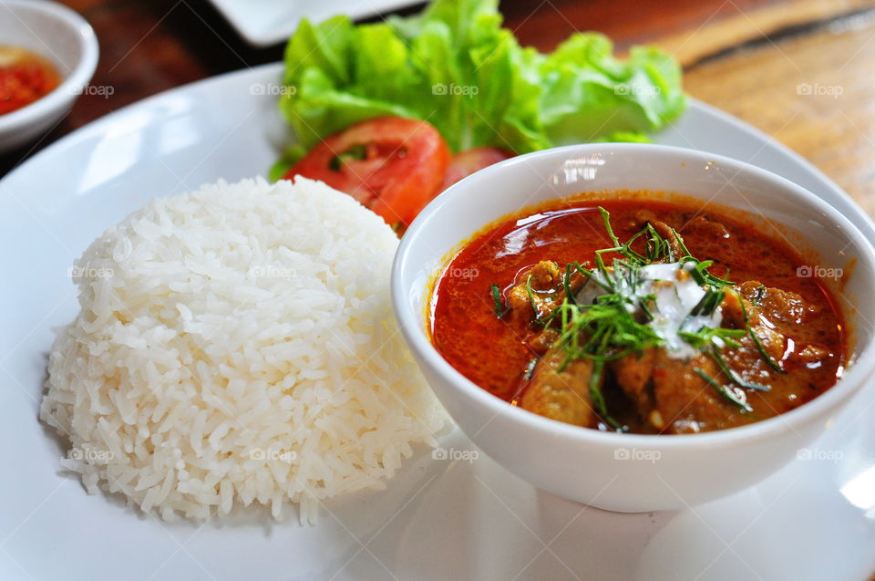 Panang-Chicken Spicy . Tradtional Thai food, healthy and spicy