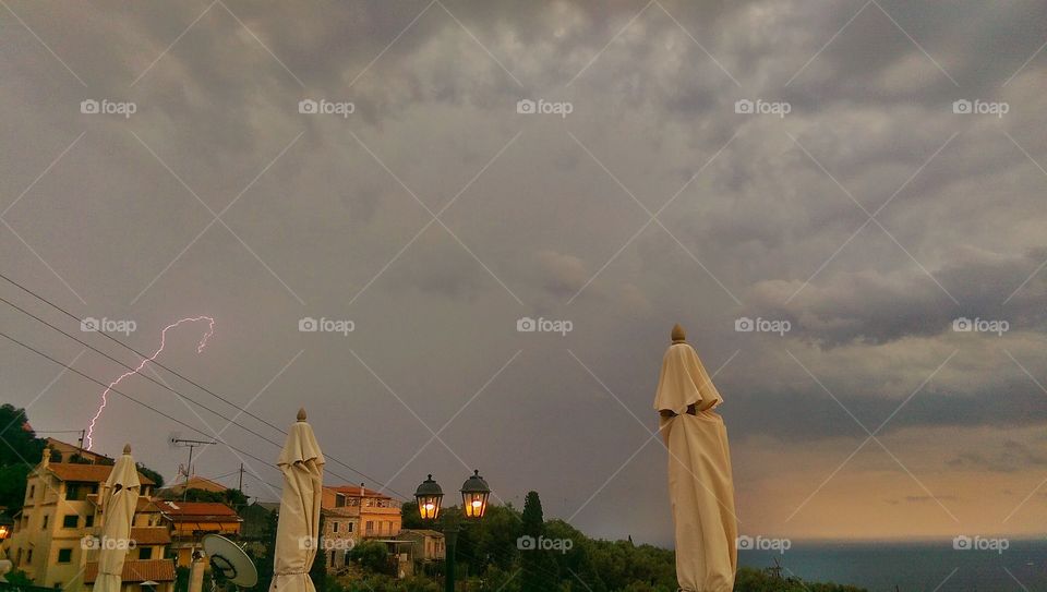 lightening caught on camera. I caught a lightening bolt within a thunderstorm in Greece 