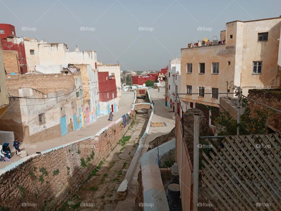 Ancien building in village Bhalil of morocco