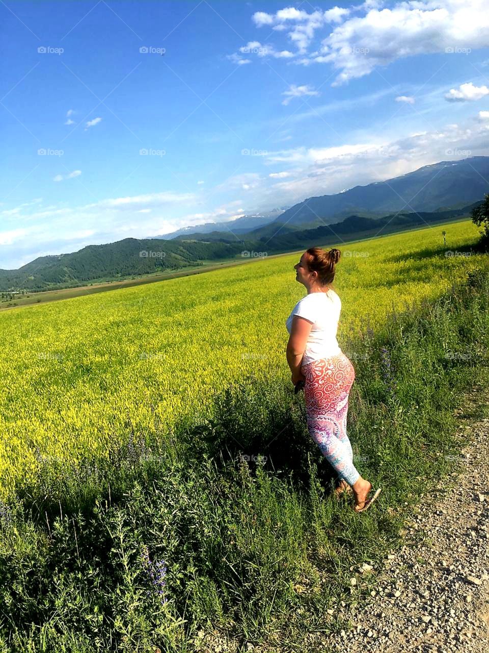 Girl in the field