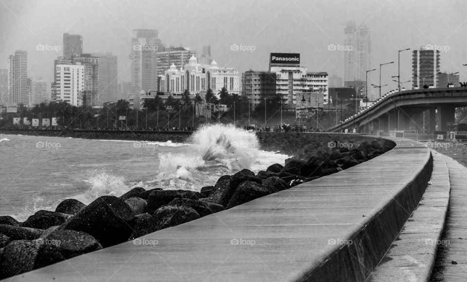 city of dreams Mumbai in monochrome