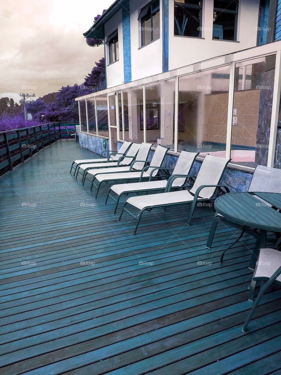 The hue of my bluish pillow.