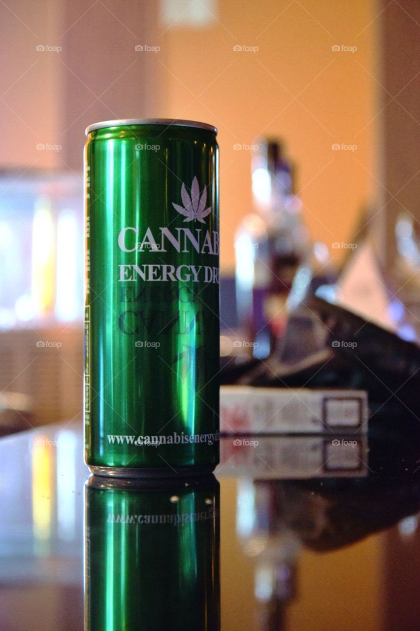 Cannabis energy drink. Energy drink