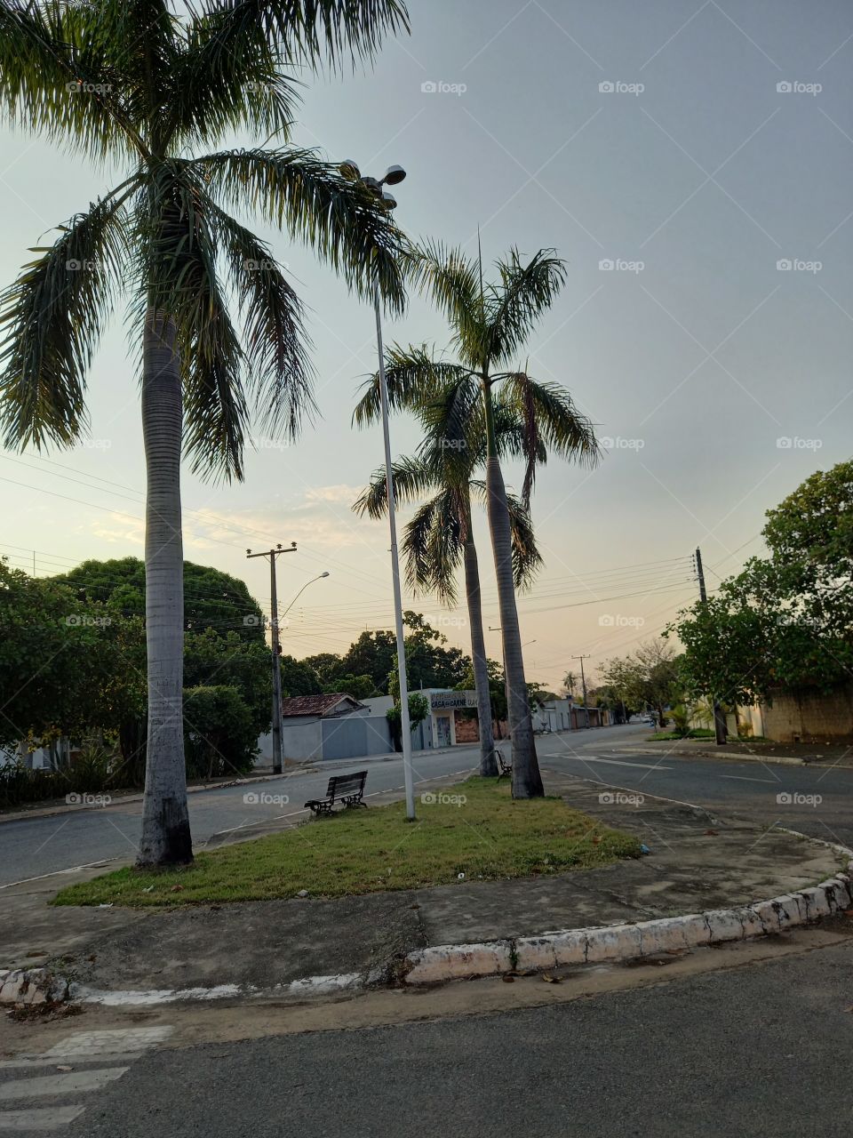 Praça próxima a minha casa.