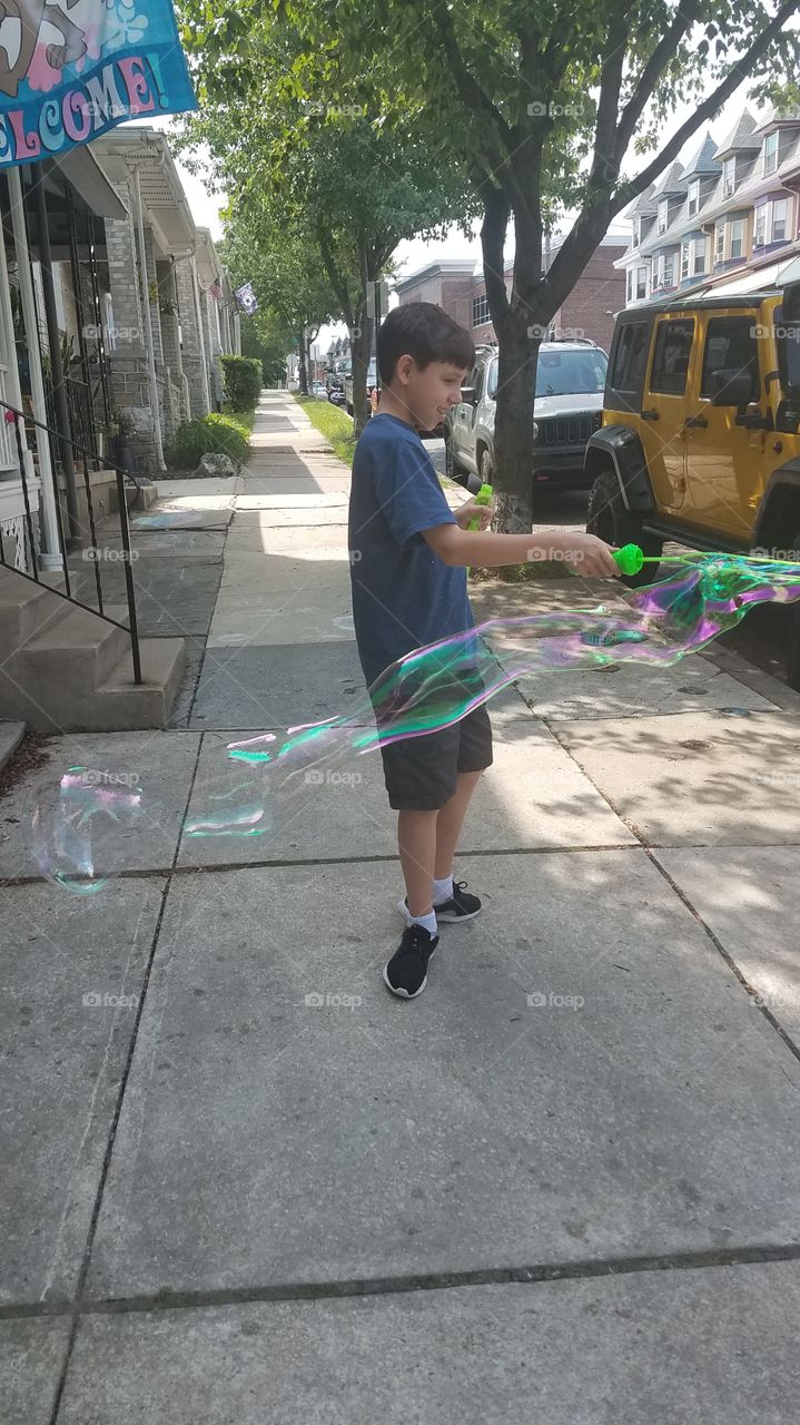 bubble fun in June