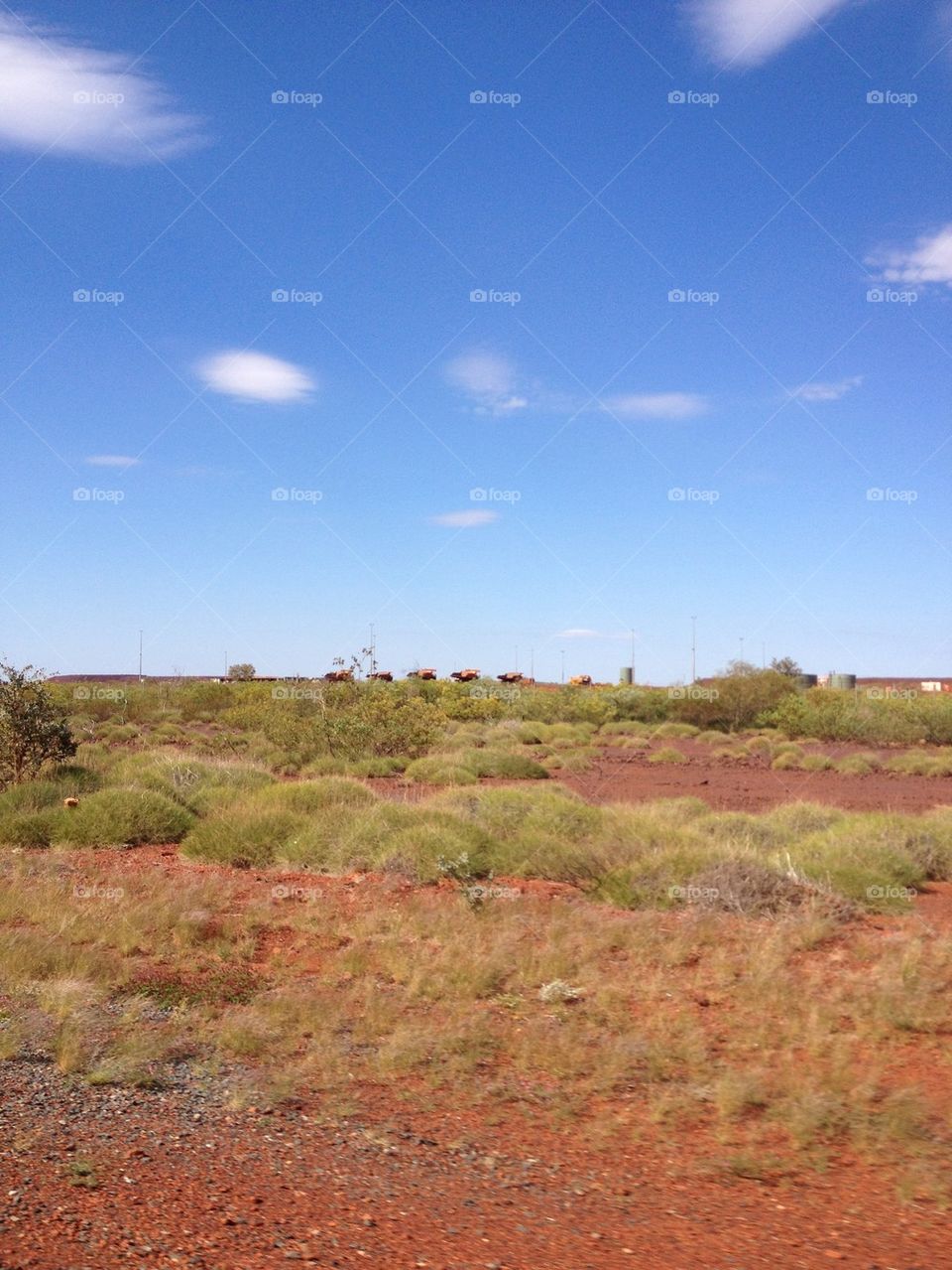 Red dessert sand of outback australia