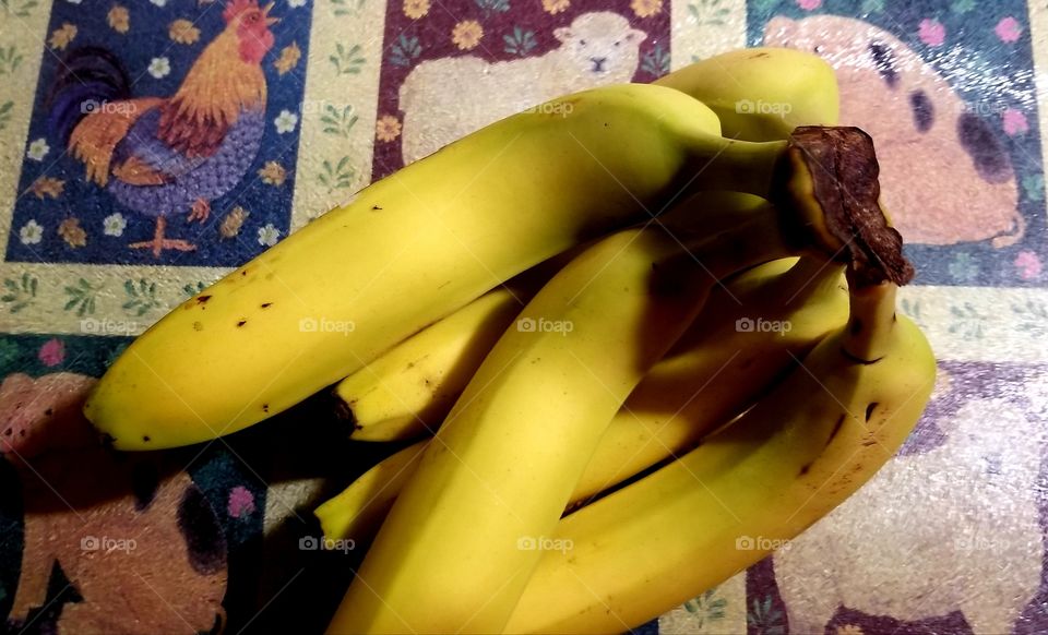 Yummy ripe  bananas ready to eat