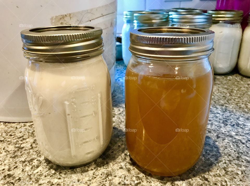 Raw, Pure, Local, Oak Grove, Holiday Lake, Missouri, Glass, Jars, of Honey